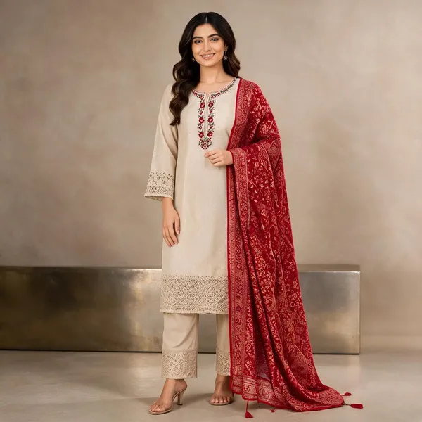 Beige_Chanderi_Straight_Embroidered_Suit_Set_For_Women