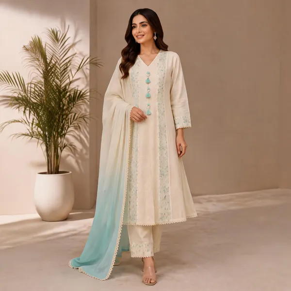 Cream_Mul_Cotton_Anarkali_Suit_Set_For_Women