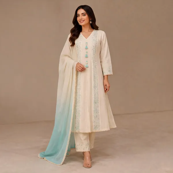 Cream_Mul_Cotton_Anarkali_Suit_Set_For_Women