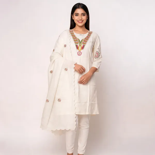 Ivory_Chanderi_Straight_Embroidered_Kurta_Set_For_Women