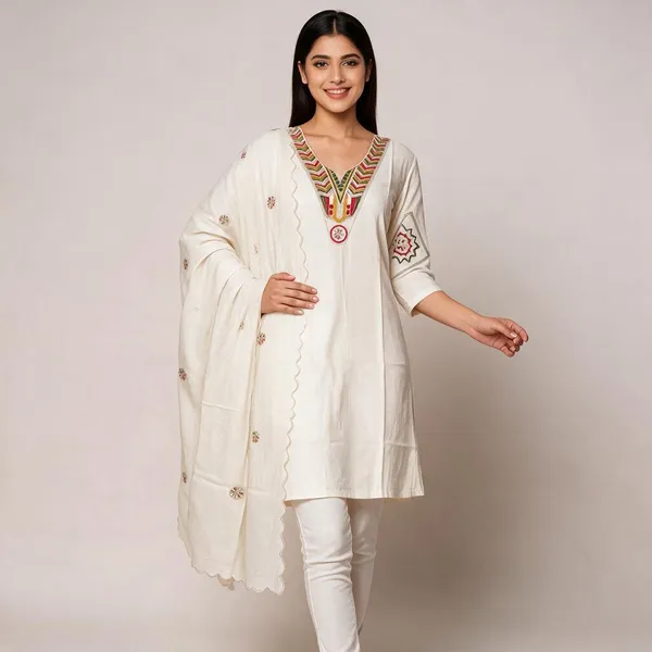 Ivory_Chanderi_Straight_Embroidered_Kurta_Set_For_Women