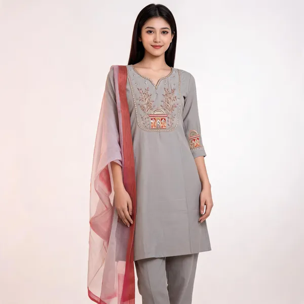 Grey_Cotton_Straight_Embroidered_Kurta_Set_For_Women