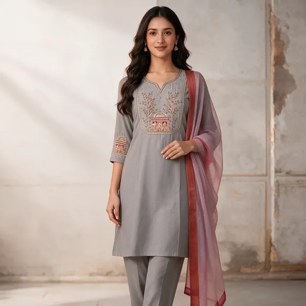 Grey_Cotton_Straight_Embroidered_Kurta_Set_For_Women