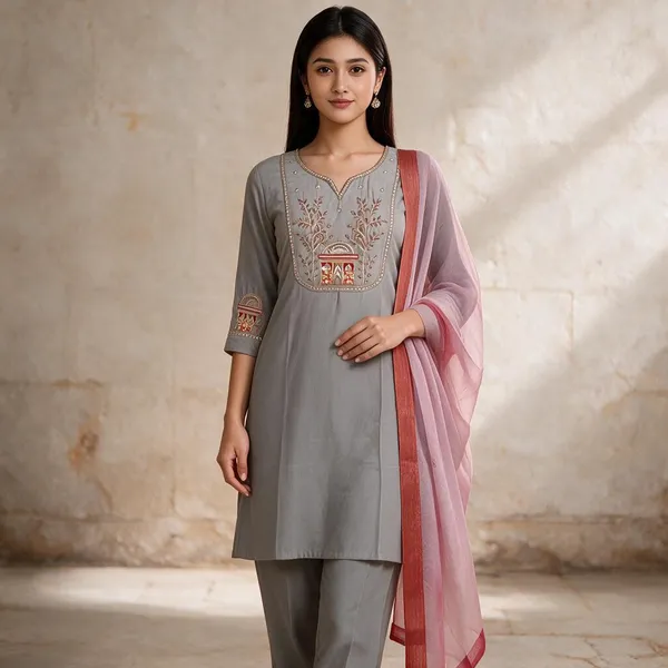 Grey_Cotton_Straight_Embroidered_Kurta_Set_For_Women