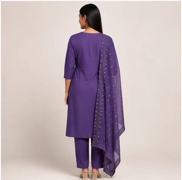 Purple_Cotton_Embroidered_Three-Piece_Kurta_Set_For_Women