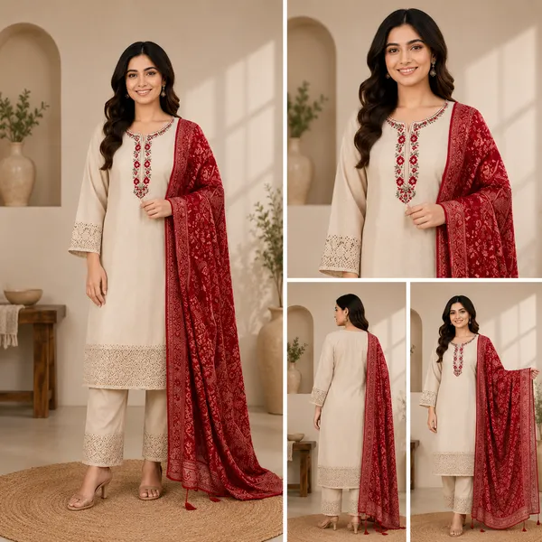 Beige_Chanderi_Straight_Embroidered_Suit_Set_For_Women