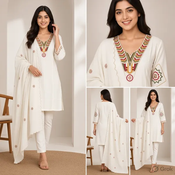 Ivory_Chanderi_Straight_Embroidered_Kurta_Set_For_Women