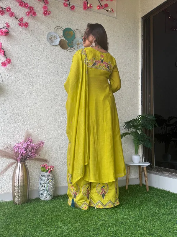Lime_Green_Embellished_Flared_Kurta_Set_for_Women
