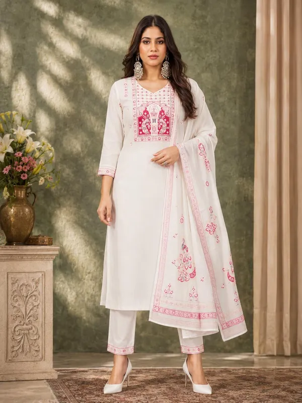 White_Embroidered_Straight_Kurta_Set_for_Women