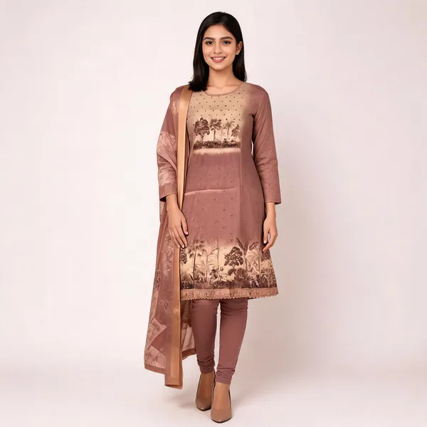 Brown_Shimar_Cotton_Straight_Printed_Ethnic_Kurta_Set_For_Women