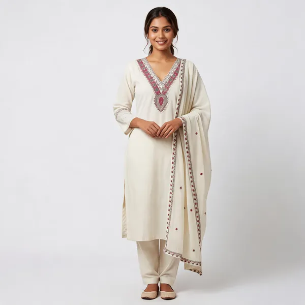 Cream_Mul_Cotton_Straight_Embroidered_Kurta_Set_For_Women