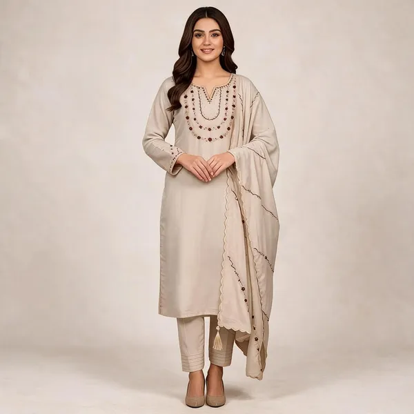 Cream_Cotton_Silk_Straight_Embroidered_Kurta_Set_For_Women