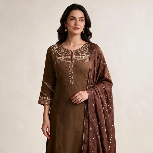 Olive_Pure_Cotton_Embroidered_Kurta_Set_With_Dupatta_For_Women