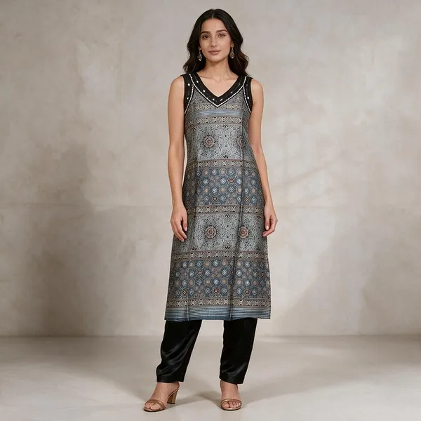 Multicolour_Printed_Sleeveless_Kurta_Set_for_Women