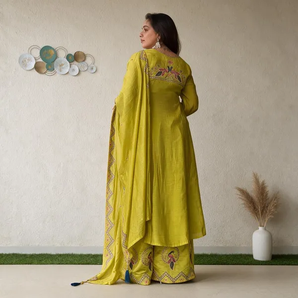 Lime_Green_Embellished_Flared_Kurta_Set_for_Women