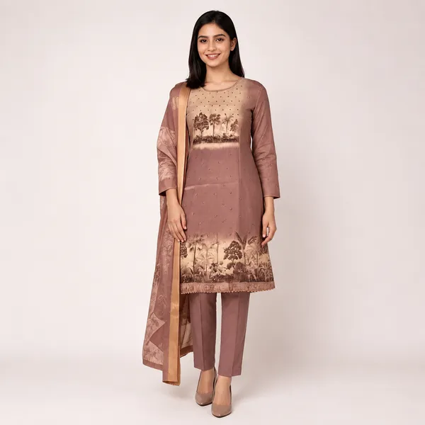 Brown_Shimar_Cotton_Straight_Printed_Ethnic_Kurta_Set_For_Women