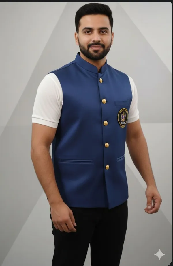 Navy_Half_Jacket_Waist_Coat_Bandi