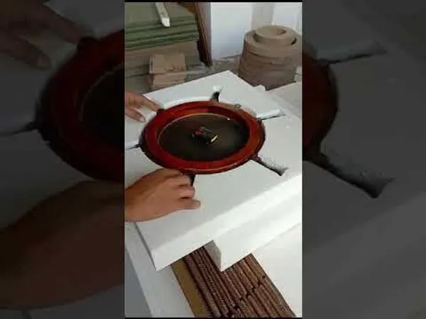 Indian_Navy_Wooden_Wall_Clock_With_Steering_Wheel