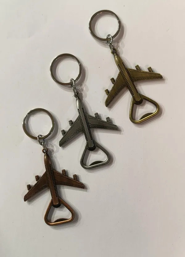 Aeroplane_Bottle_Opener_Key_Chain_Metal_3d