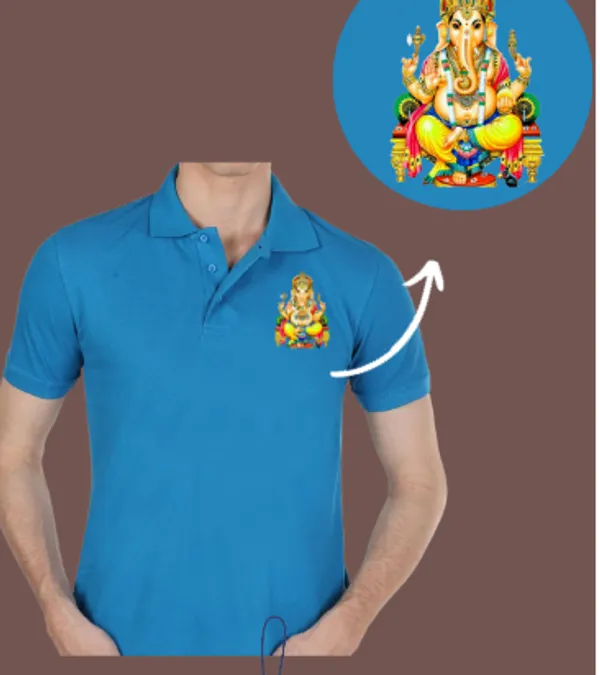 T_Shirt_Ganesh_Chathurthi_Special_Blue