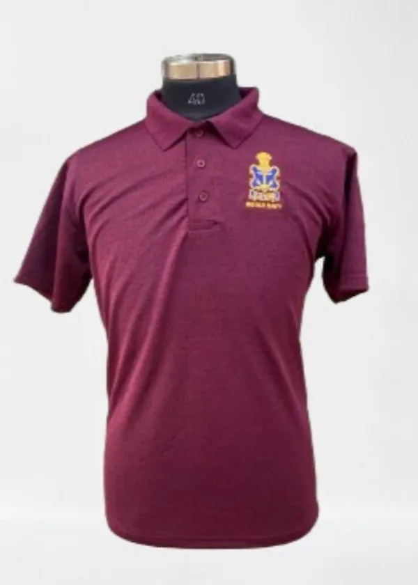 T_Shirt_Dry_Fit_Navy_Wrinkle_Free_Maroon
