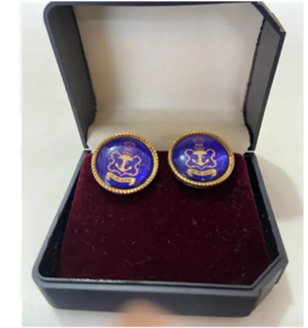 Navy_Cufflink_Set_Of_2_Round