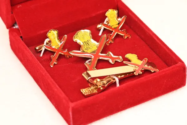Army_Complete_Set_Of_Tie_Pin_Cufflink_Pair_And_Lapel_Pin