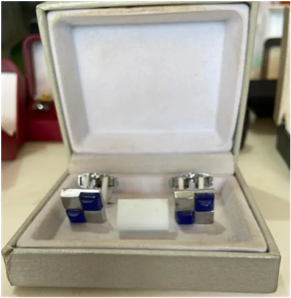 Navy_Cufflink_Set_Of_2_Silver_Blue