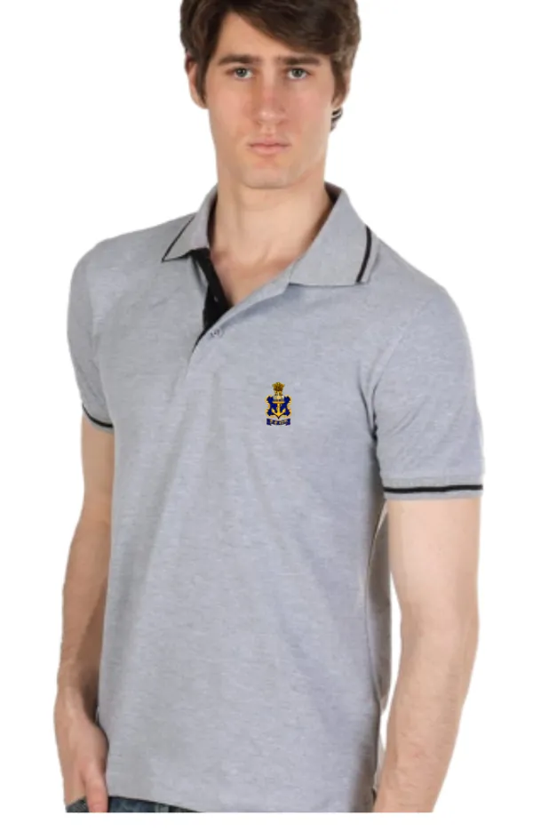 T_Shirt_Navy_Collar_Grey