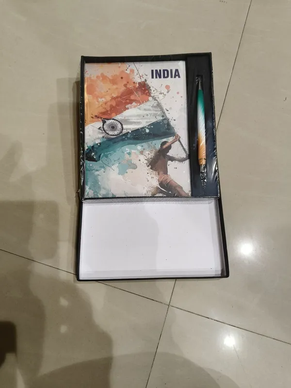 India_Diary_Note_Book_With_Tri_Colour_Pen_Gift_Box