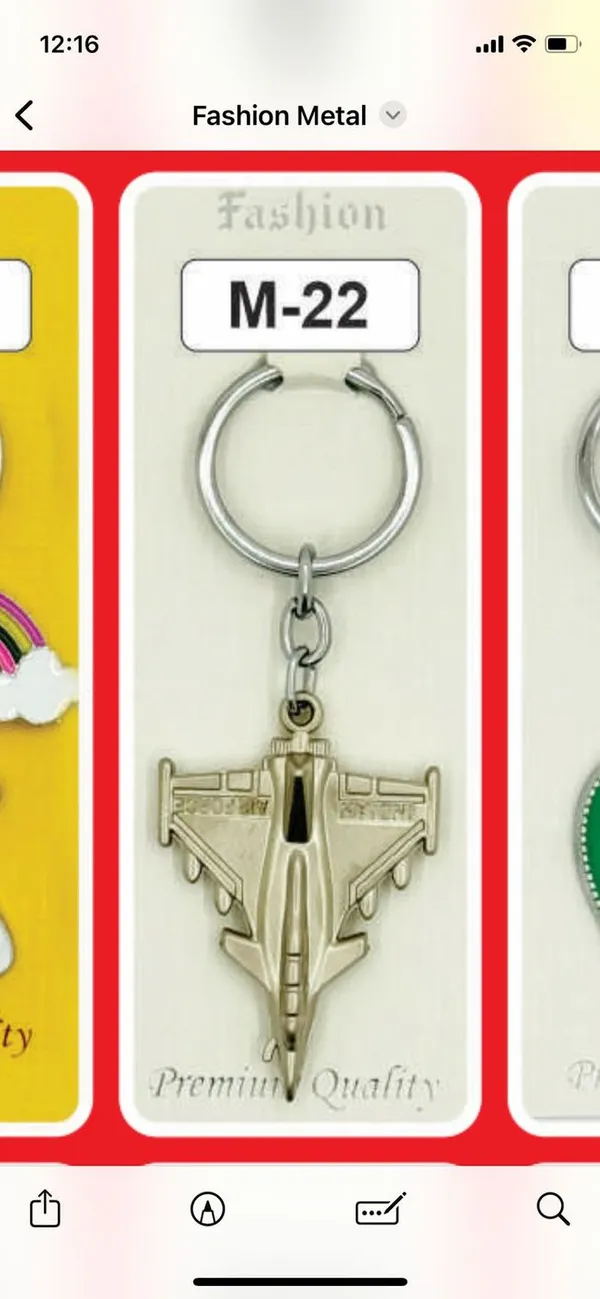 Rafale_Key_Chains_3d_Metal_Solid
