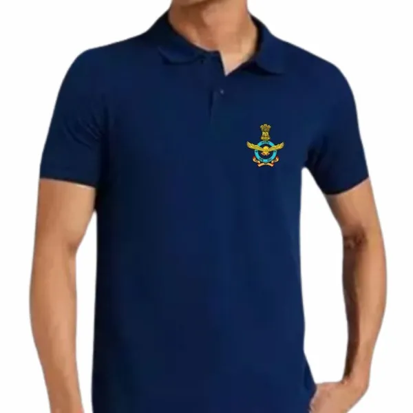 T_Shirt_Iaf_Premium_Collar_Blue