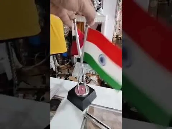 National_Flag_And_Army_Flag_Stand_Pair