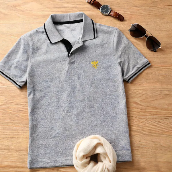Grey_Poly_Cotton_Collared_Nda_T_Shirt_For_Men