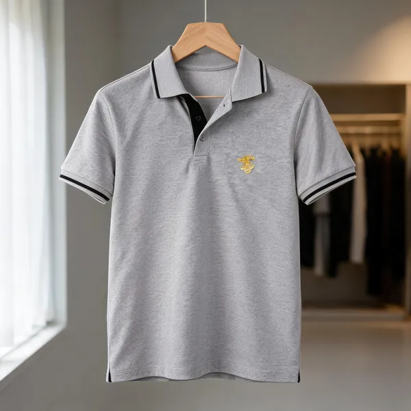 Grey_Poly_Cotton_Collared_Nda_T_Shirt_For_Men