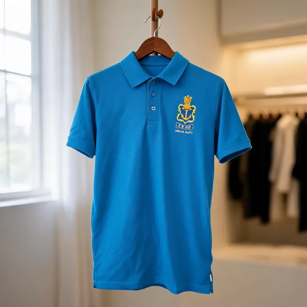 Blue_Poly_Cotton_Collar_T_Shirt_For_Men