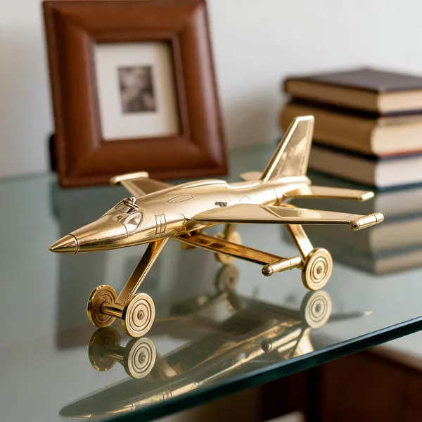 Golden_Brass_Aircraft_Miniature_Collectible