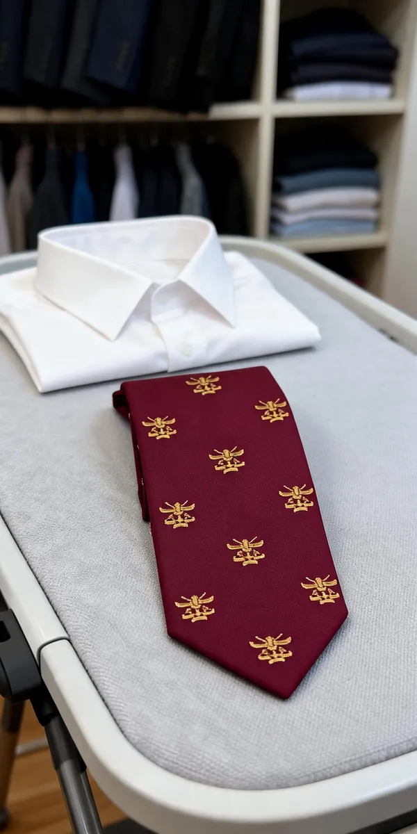 Maroon_Polyester_Nda_Services_Tie_For_Men