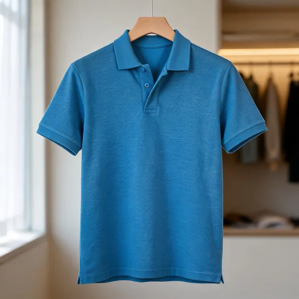 Sky_Blue_Poly_Cotton_Regular_Fit_T_Shirt_For_Men
