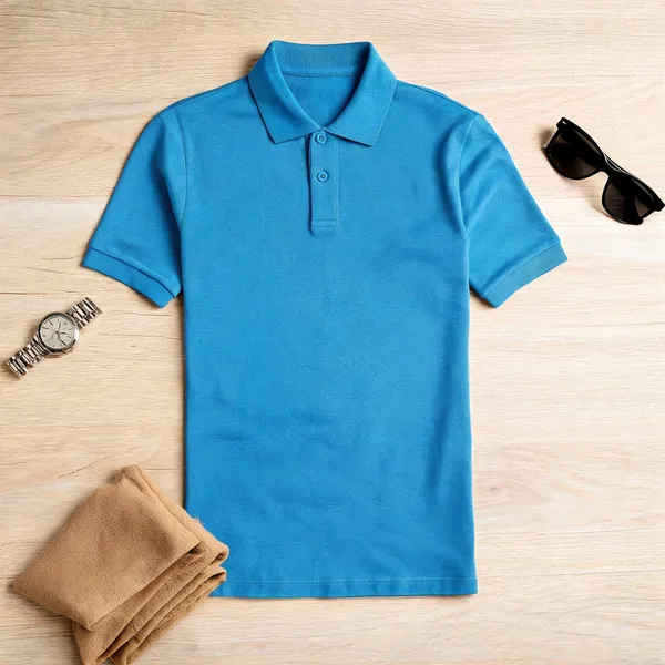 Sky_Blue_Poly_Cotton_Regular_Fit_T_Shirt_For_Men