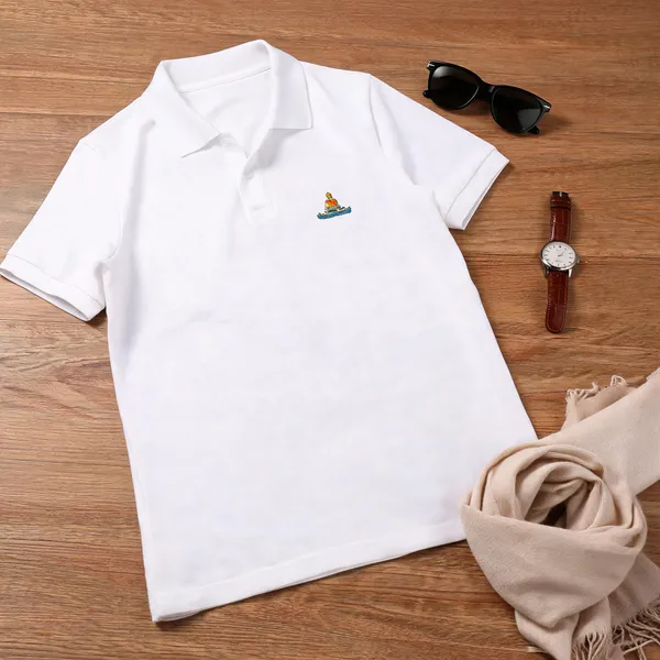 White_Poly_Cotton_Regular_Fit_T_Shirt_For_Men