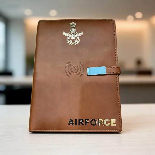 Pu_Leather_Air_Force_Organizer_With_5000_Mah_Power_Bank