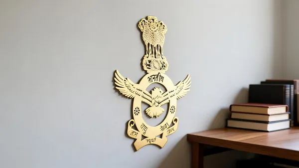 Golden_Metal_Laser_Cut_Air_Force_Self_Adhesive_Sticker