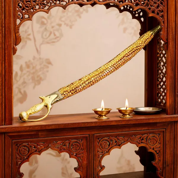 Metal_&_Wood_Golden_Embroidered_Decorative_Sword