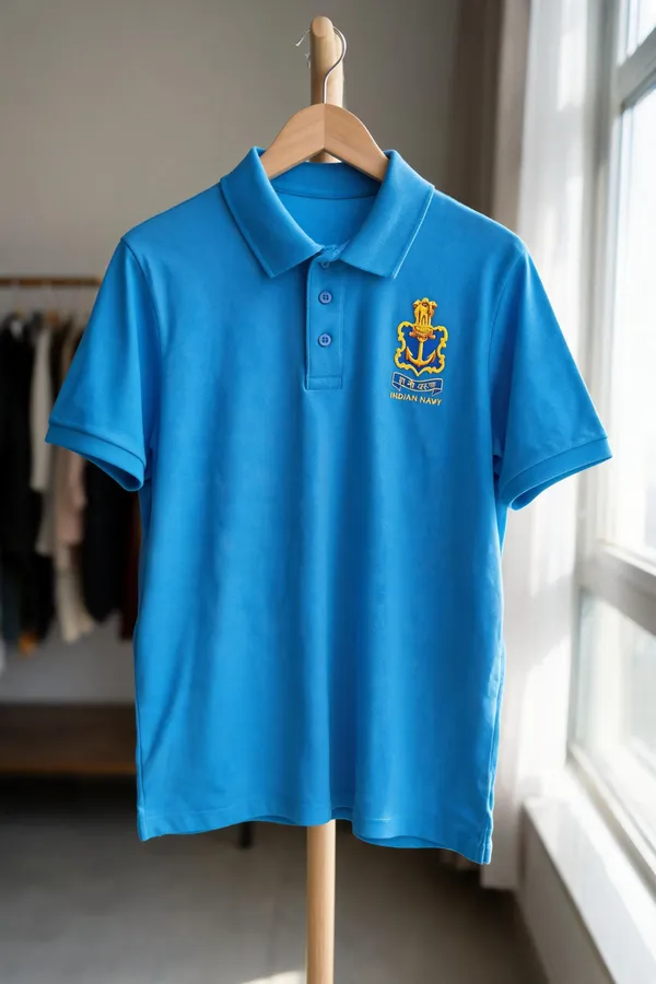 Light_Blue_Poly_Cotton_Collar_Navy_T_Shirt_For_Men