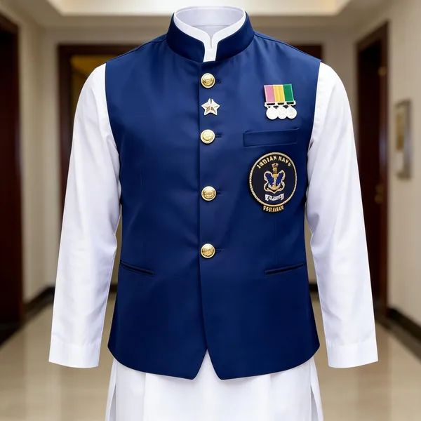 Blue_Polyester_Air_Force_Symbol_Halfcoat_For_Men