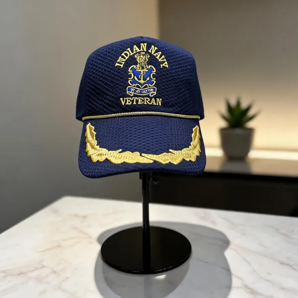 Blue_Polyester_Zari_Net_Indian_Navy_Officer_Cap