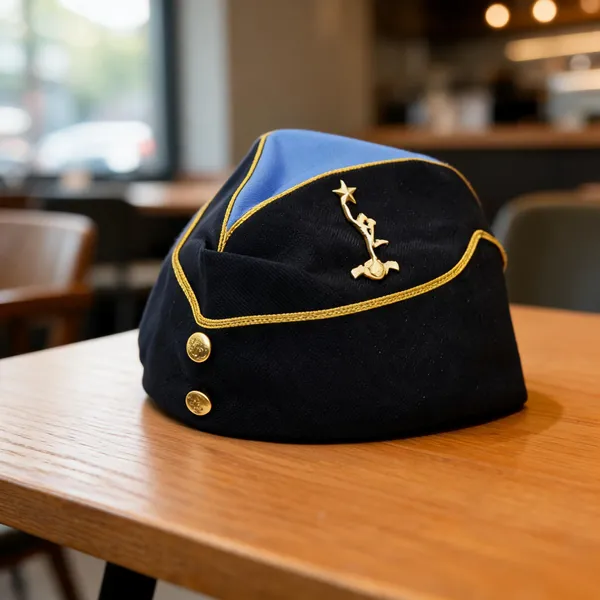 Blue_Polyester_Signals_Corps_Side_Cap_For_Men_And_Women