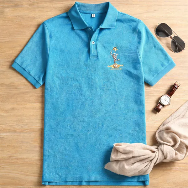 Sky_Blue_Polyester_Cotton_Dry_Fit_T_Shirt_For_Men