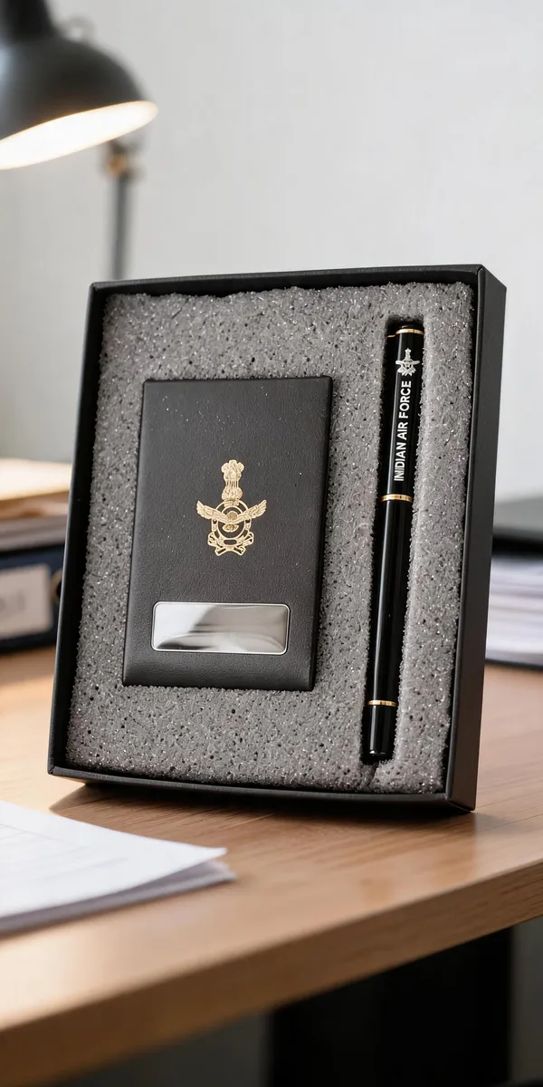 Iaf_Leather_Card_Holder_With_Pen_Gift_Set
